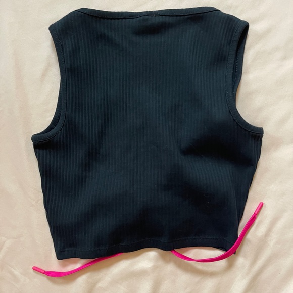 Fila crop top with adjustable front string Size Woman Small - Picture 4 of 4